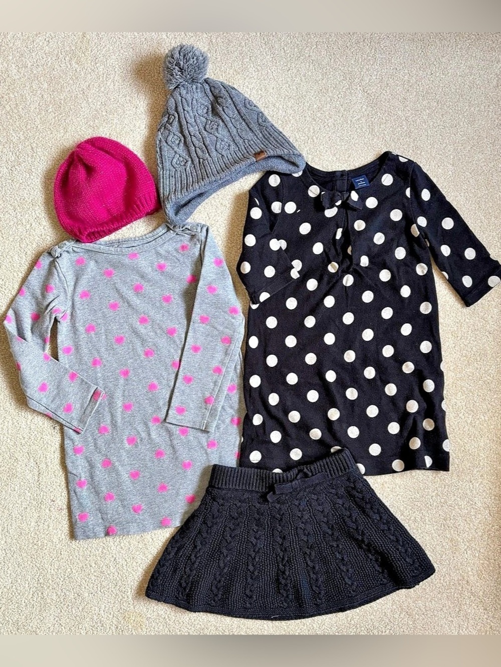 Gap Girls Size 4 Polka Dot Mixed Clothing Set